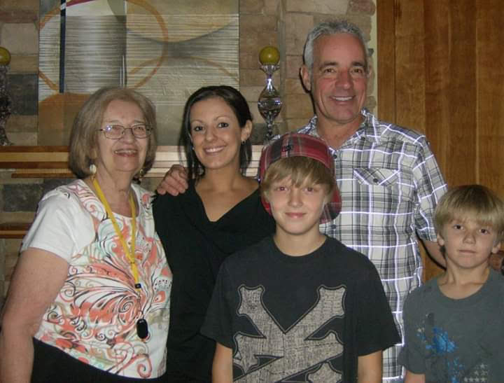 Marcia, Granddaughter Amanda, Bob and Great Grandsons.